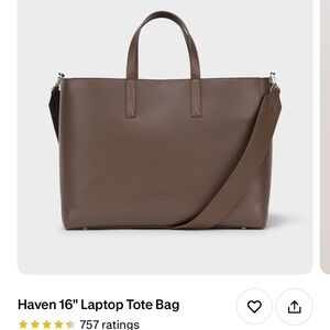 CALPAK Haven 16" Laptop Tote Bag Espresso